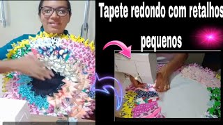 Como fazer tapete de retalhos pequenos ✂️🧵💥vem aprender 🧵✂️ [upl. by Satterlee35]