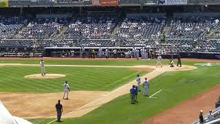 Nick Swisher Hits a 3 Run Home Run in Old Timers Game 61718 [upl. by Charline217]