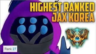 HIGHEST RANKED JAX MAIN BUILD GUIDE quotHushen Huyaquot Korean Challenger Rank 27 [upl. by Ahsikym]