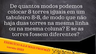 MA12 Cap6 exercício 626 versão 2023 mestrado profmat [upl. by Anisah461]