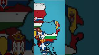 Medium Scale Romania amp Moldova minecraft map flag country balkan history europe [upl. by Hirschfeld]