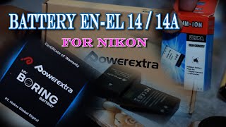 Baterai nikon en el 14 pack PowerExtra [upl. by Illoh]