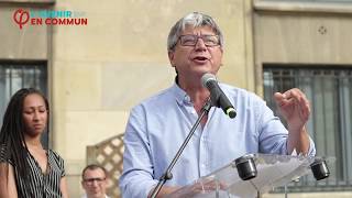 Intervention dEric Coquerel lors de la venue de JLM à Saint Ouen le 30 mai [upl. by Rabi]