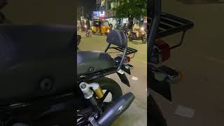 Royal Enfield GT 650 backrest with carrier fixed at atozbikemodifiers WhatsApp no  9962796663 [upl. by Alekal]