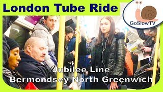 London Underground Tube Ride  Bermondsey To North Greenwich  Jubilee Line  Slow TV  2019 [upl. by Eugilegna]