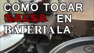 COMO TOCAR SALSA EN LA BATERIA Nivel BÁSICO  DRUM LESSON  Por Jesus Villar [upl. by Giardap]