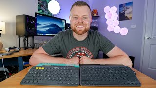 LOGITECH K380 vs MX KEYS MINI KEYBOARD COMPARISON amp REVIEW [upl. by Wallach30]