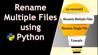 How to Rename Multiple Files using Python  Rename multiple files using Python [upl. by Neelac]