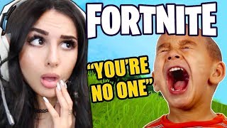 KID IS MEAN ON FORTNITE THEN FINDS OUT IM A GIRL [upl. by Tayib]