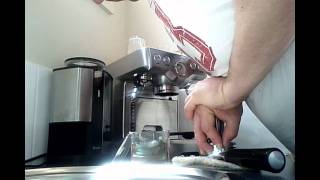 Tips Breville BES820 Coffee Machine non pressurized filter and modified Grinder BCG450 [upl. by Aicekat10]