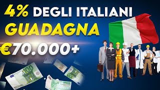 4 degli Italiani Guadagna oltre 70000 €anno Stipendi degli Italiani [upl. by Verda]