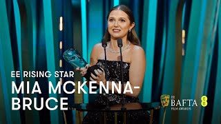 Mia McKennaBruce is this years EE Rising Star  EE BAFTA Film Awards 2024 [upl. by Litch1]