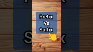 Prefix vs Suffix👈 learnenglish vocabulary shorts subscribe dailyenglish english words [upl. by Ajnot]