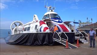 Inside A Hovertravel Hovercraft  A Ride From Ryde To Southsea  June 2018  kittikoko [upl. by Moyra]