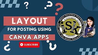 Layout for posting using Canva Apps [upl. by Sailesh862]