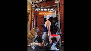 Key Points for QuadsFocused Lunge Using Dumbbells [upl. by Sessilu]