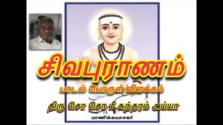 சிவபுராணம் பொருள் விளக்கம்  Sivapuranam explained By SoSoMee Sundaram Ayya [upl. by Higgs]