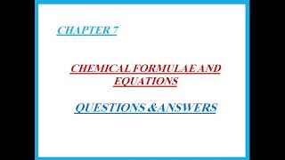 Ch 7 Formulae amp Equations Q amp A IGCSE Chemistry Cambridge  Dr Hanaa Assil [upl. by Nesyrb]