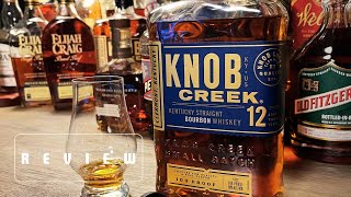 KNOB CREEK 12yr FULL PROOF bourbon REVIEW 2Minutes or Less [upl. by Siegfried]