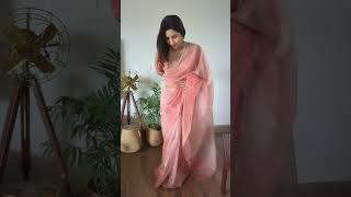 Organza saree with Applique work [upl. by Ilke]