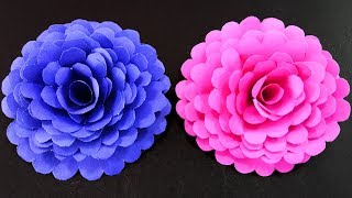 How to Make Easy and Simple Paper Flower  DIY Paper Crafts [upl. by Norehs]