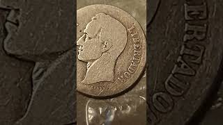 Rear 1919 Venezuela 2 Bolivares Coin [upl. by Tilla]