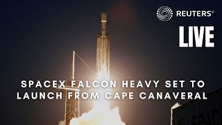 LIVE SpaceX Falcon Heavy set to launch from Cape Canaveral [upl. by Hepsiba]