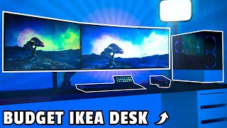 Building This EPIC Ikea Streaming  Gaming Desk Setup [upl. by Fern]