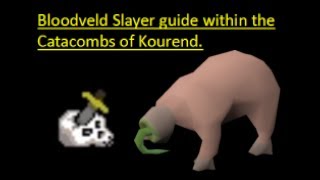 Oldschool Runescape  Bloodveld Slayer guide within the Catacombs of Kourend [upl. by Stavros]