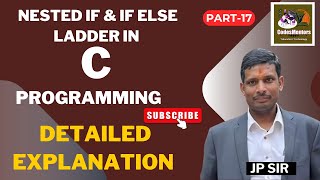 17 Nested If amp If else Ladder in C Programming Detailed Explanation codesmentors cprogramming [upl. by Anita]