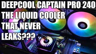 Deepcool Captain Pro 240 Liquid Cooler Review Install Overclocking and lighting Test [upl. by Dulcle]