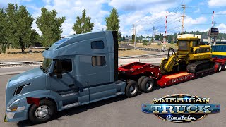 Неудачная доставка корчевателя Кенневик  Грейнджвилл ➣ American Truck Simulator 236 [upl. by Aidnahs902]