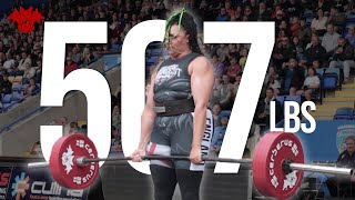 507lbs Raw Deadlift ft Naomi Hadley [upl. by Kowal]