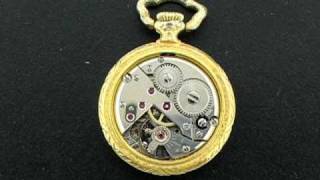 Bucherer Gold Plated Mini Pocket Watch  17 Jewels [upl. by Yreneh]