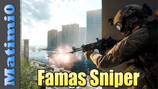 FAMAS Sniper  Terrible Weapon Challenge  Battlefield 4 [upl. by Alvarez]