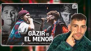 GAZIR VS EL MENOR😰 ME PARECE UNA SOBERANA PAL1ZA PARA …🥵 [upl. by Shelah]