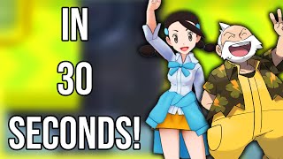 Every Pokemon Gym Leader In 30 Seconds Gen 34 [upl. by Airliah154]