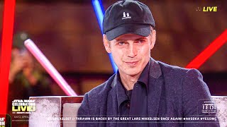 This made Hayden Christensen TEAR UP at Star Wars Celebration [upl. by Leuqram]