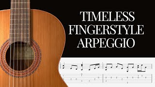 Timeless Fingerstyle Arpeggio  Classic 4Chord Progression C G Am F [upl. by Pfister]