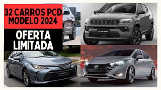 OS 32 CARROS PCD DISPONÍVEIS PARA COMPRAR EM 2024 CONFIRA A SUPER LISTA [upl. by Saber]