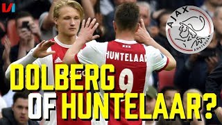 Spitsenstrijd bij Ajax op Komst Huntelaar VS Dolberg [upl. by Kciredohr]