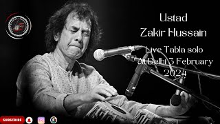 Ustad Zakir Hussain Live Tabla Solo at Delhi 3 February 2024 [upl. by Ztnaj]