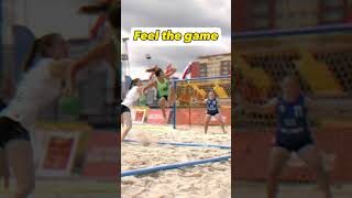 🥅🔝WHAT a GOAL  Feel the GAME ❗beachhandball handball 📽handballislifes [upl. by Alekram215]