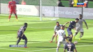 Javier Pastore Amazing Panna vs Bastia 2014 HD [upl. by Ramilahs701]