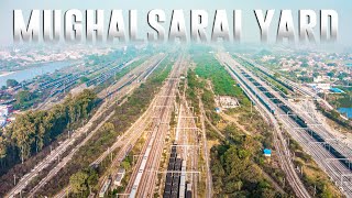 Indias Largest Railway Yard Drone View quotThe DDU Mughalsarai Marshalling Yardquot [upl. by Aldrich]