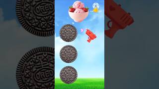 Rounding Oreo to Icecream Chocolate Cake and Toffee vfx shorts [upl. by Idroj]