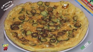 294  Frittata di zucchine e scalognoè da un pò che me la sogno ricetta veg facile e veloce [upl. by Arras]