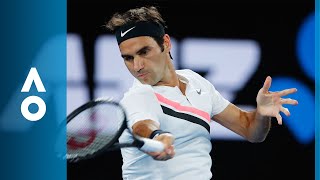 Federer underestimates ball from Chung  Australian Open 2018 [upl. by Nyasuh]