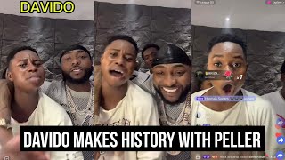 Davido Joins Peller On Tiktok Live As He Gifts Him 150k And Makes New World History [upl. by Eidnahs859]