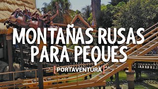 MONTAÑAS RUSAS PARA NIÑOS EN PORTAVENTURA  POV [upl. by Annabella456]